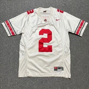 Nike Ohio State Buckeyes Football Jersey Mens Medium Red White #2  NCAA
